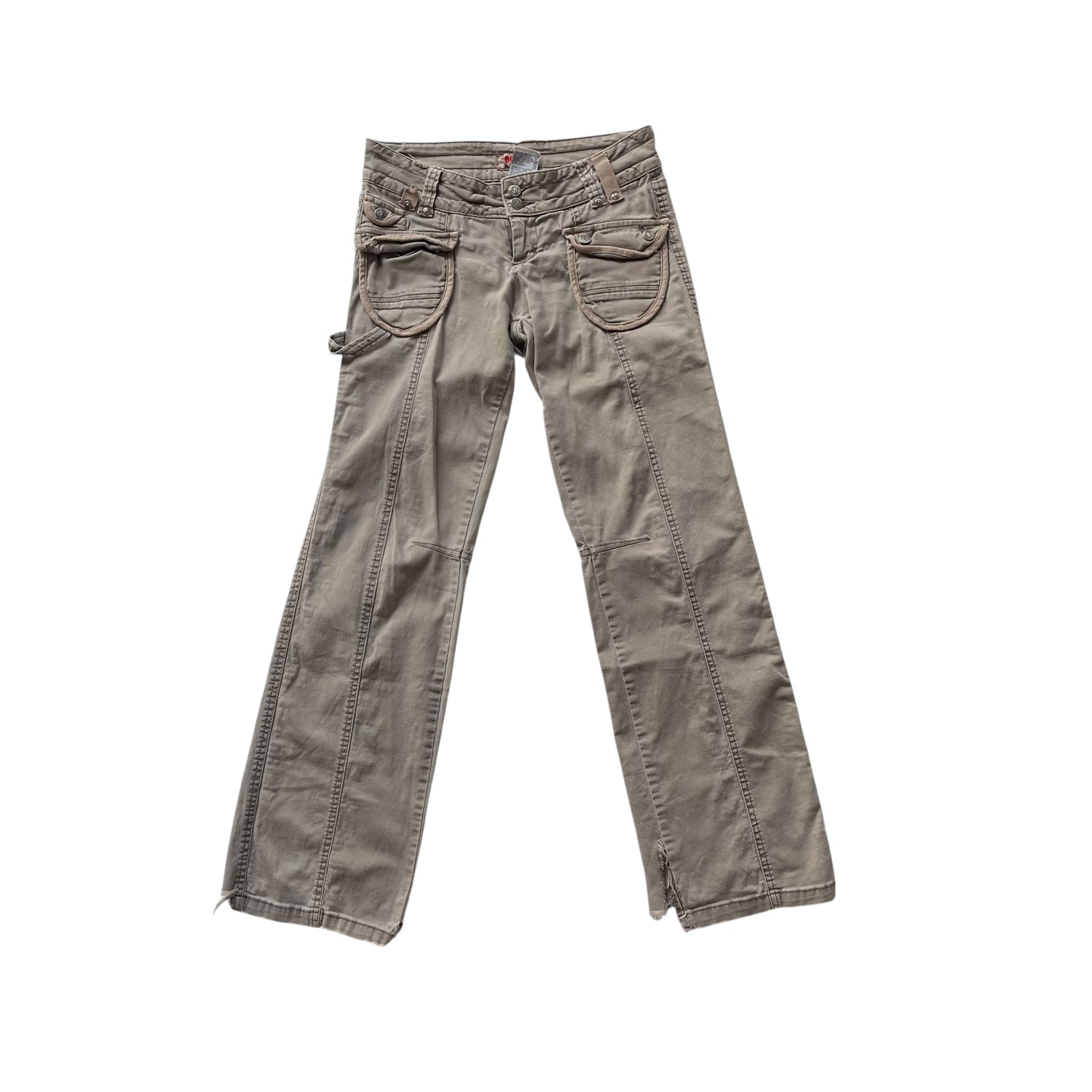 Vintage Y2K No Boundaries Flare Cargo Pants