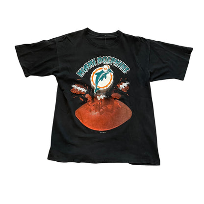 Vintage 1994 Miami Dolphins Black Graphic T-Shirt