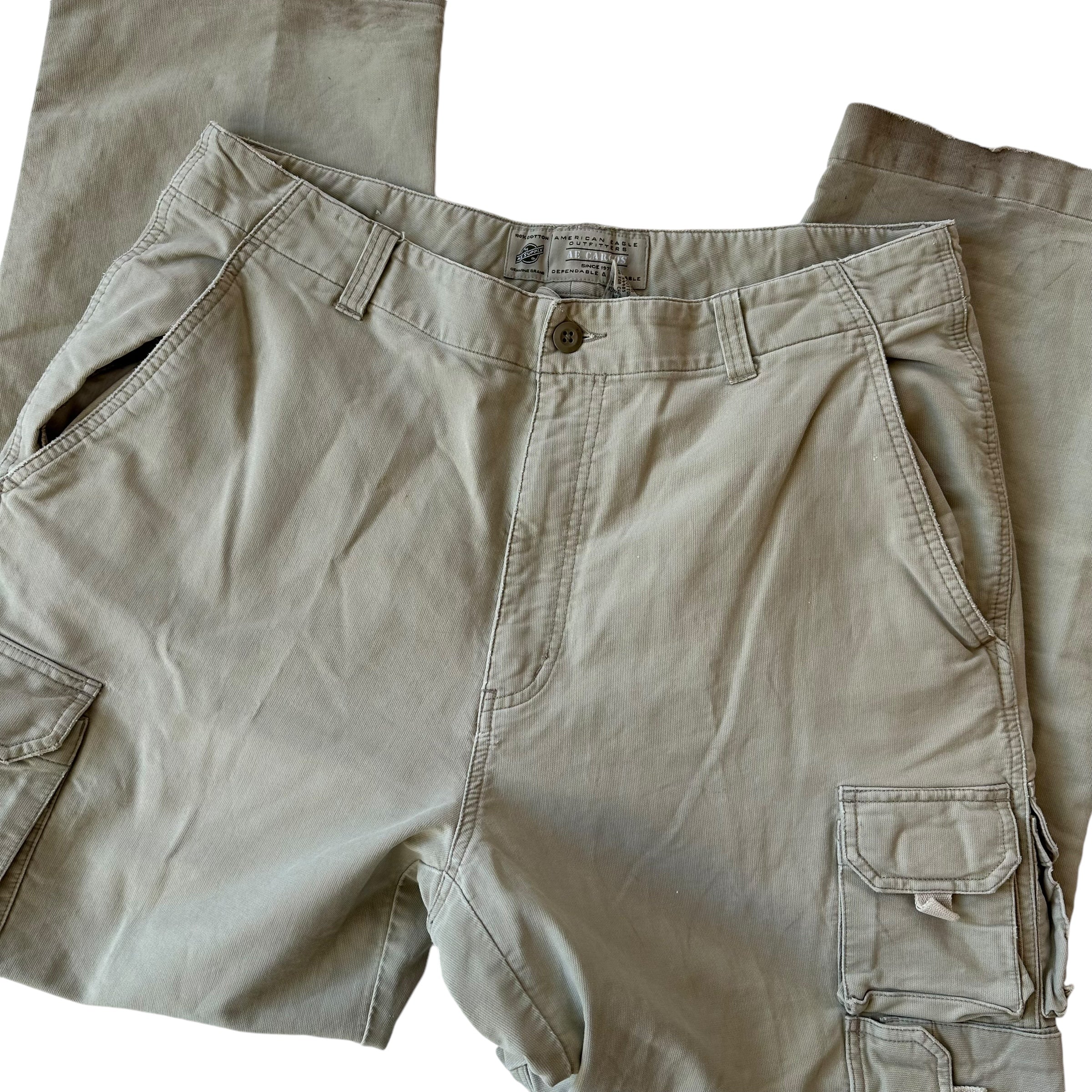 Vintage American Eagle Tan Cargo Pants