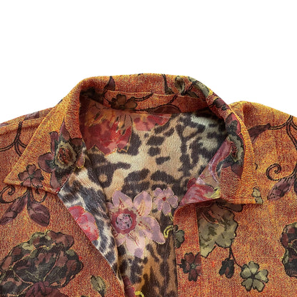 Vintage Reversable Floral Tapestry Jacket