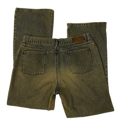 Y2k Calvin Klein Green Wash Pants