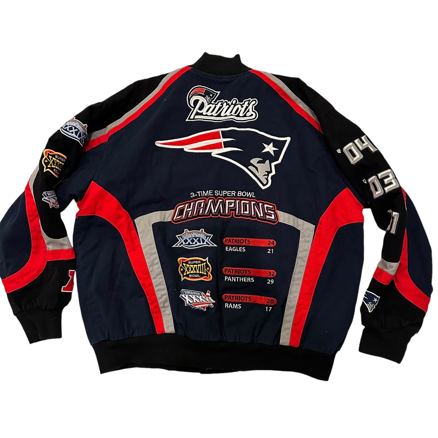 Vintage Patriots NFL Champions Varsity Jacket