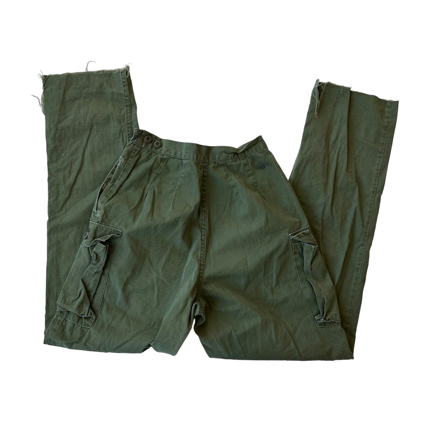 Vintage Military Style Green Pants