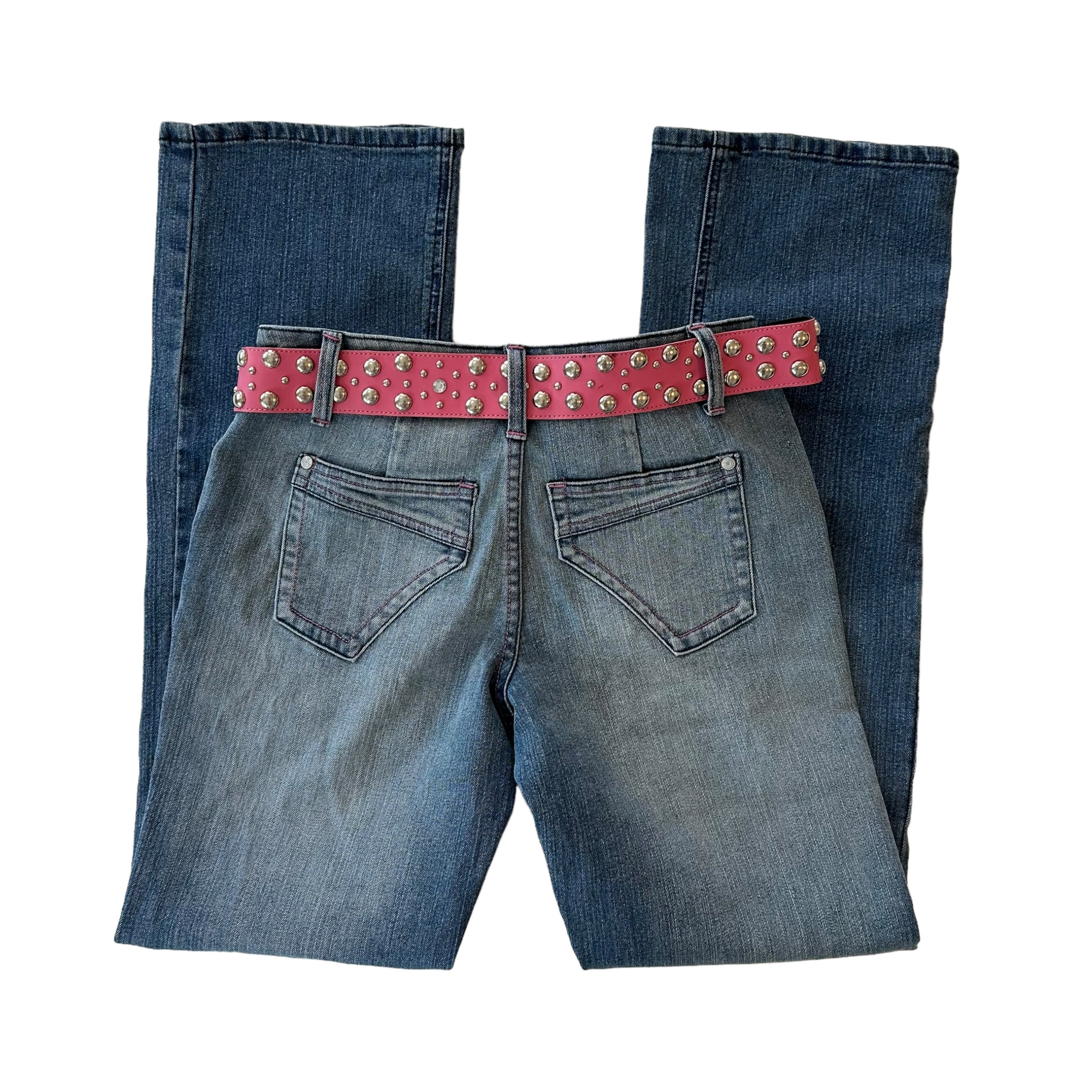 Y2K No Boundaries Belt Flare Jeans