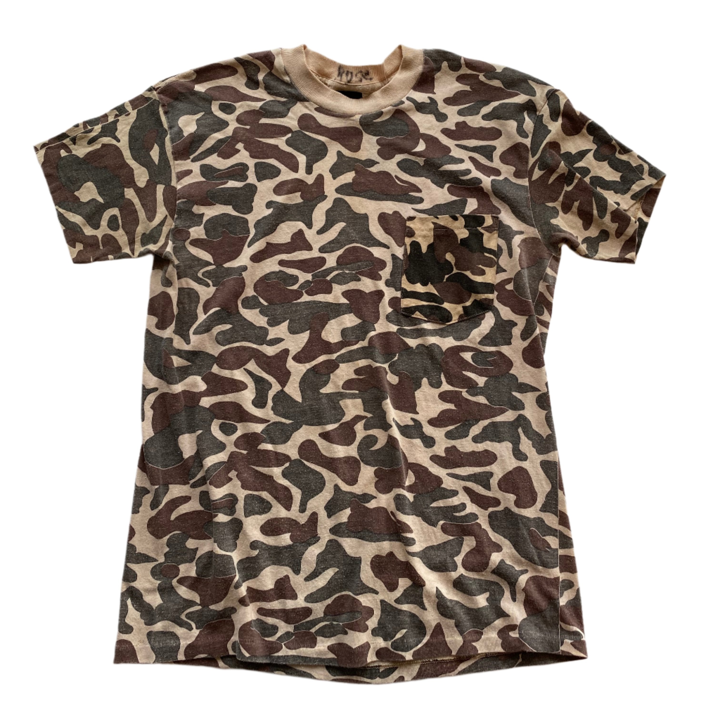 Vintage Tan Camo Pocket T-Shirt