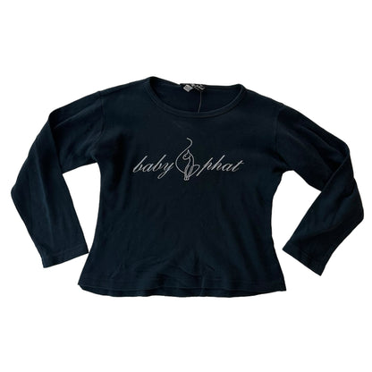 Y2k Baby Phat Logo Long Sleeve Baby Tee