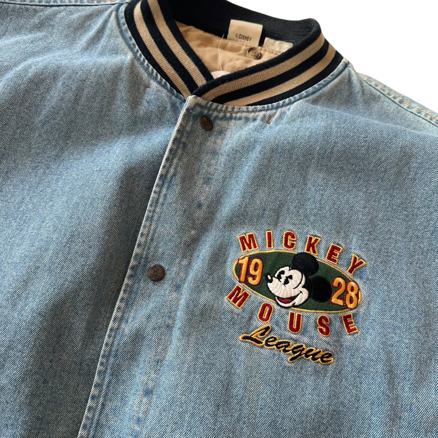 Vintage Mickey Mouse Baseball League Stadium Jacket