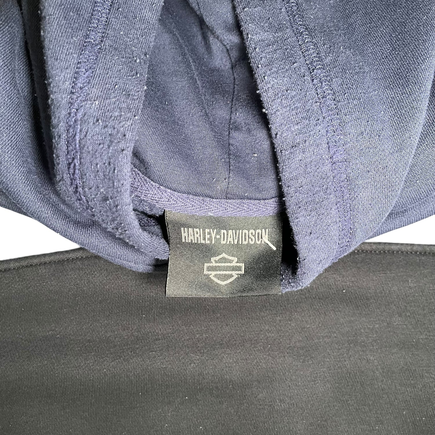 Vintage Navy Harley Davidson Hoodie