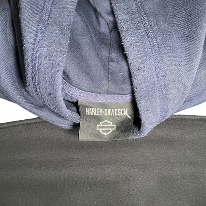 Vintage Navy Harley Davidson Hoodie