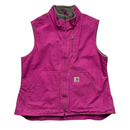 Vintage Carhartt Pink Fleece Lined Vest