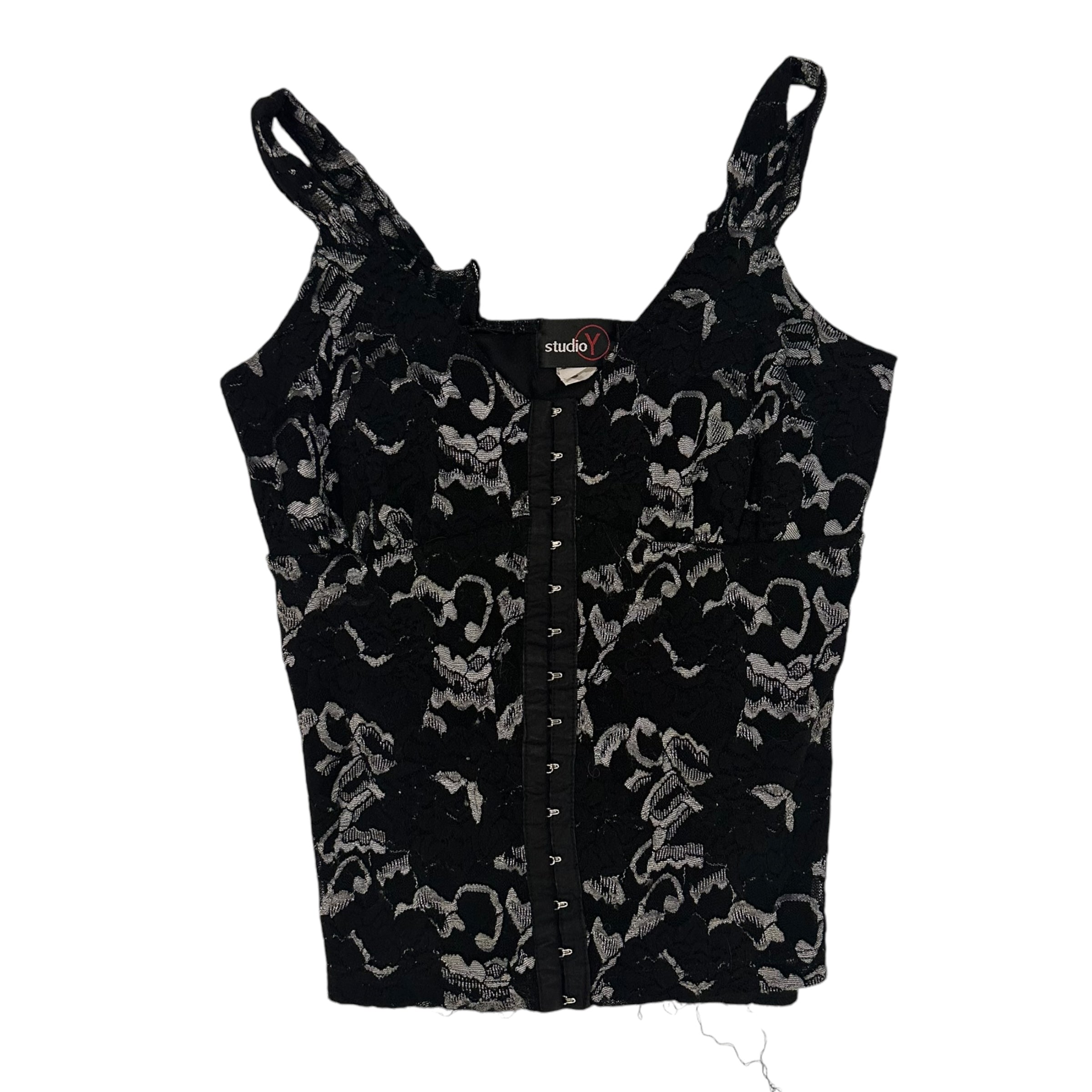 Y2k Studio Y Lace Corset Style Tank Top