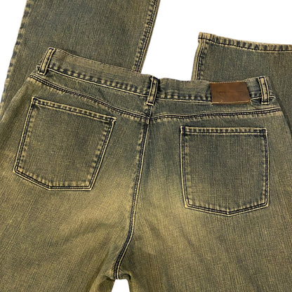 Y2k Calvin Klein Green Wash Pants