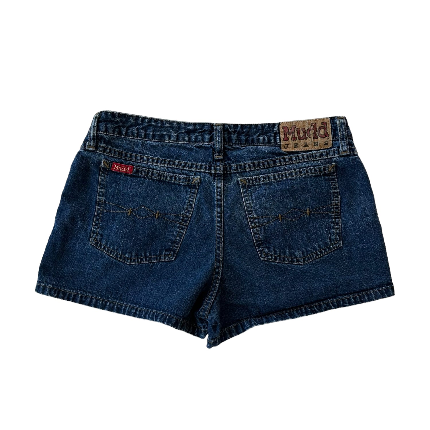 Y2k Mudd Dark Denim Shorts