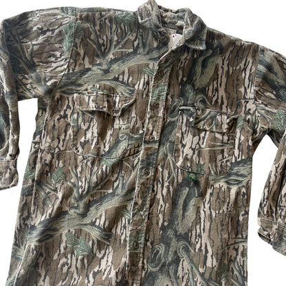 Vintage Camo Long Sleeve Button Up