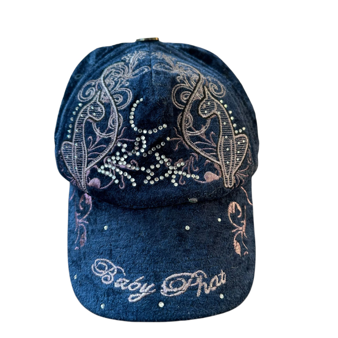 Y2k Baby Phat Velvet Embroidered Hat