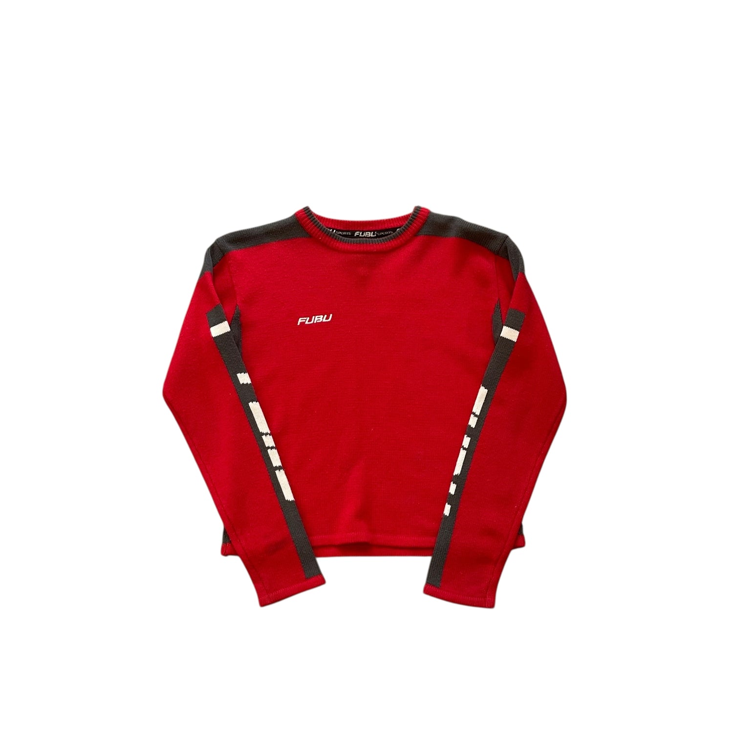 Vintage Y2K FUBU Sports Knit Long-Sleeve Sweatshirt