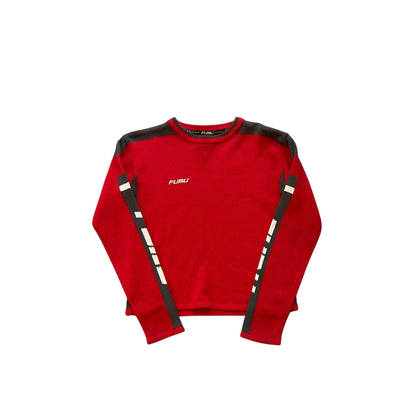 Vintage Y2K FUBU Sports Knit Long-Sleeve Sweatshirt
