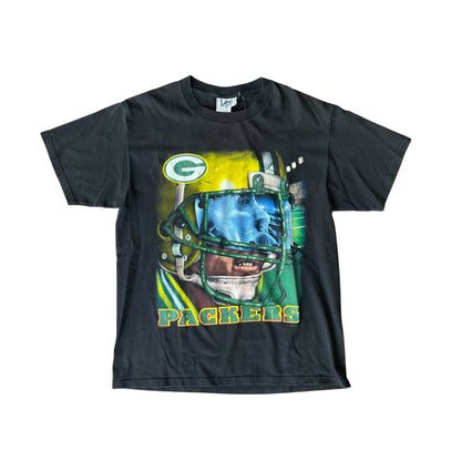 Vintage Lee Sport Green Bay Packers Black Graphic T-Shirt