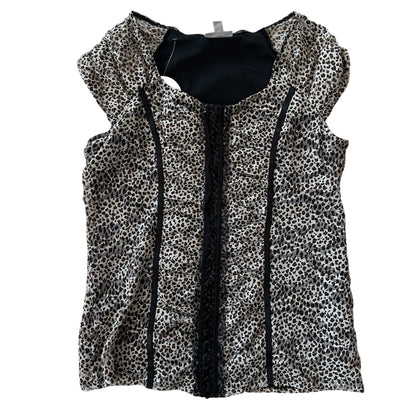 Y2k Fashion Bug Leopard Femme Top