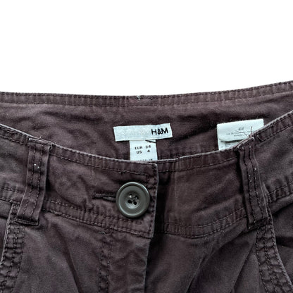 Y2K H&amp;M Straight Leg Brown Cargo Pants