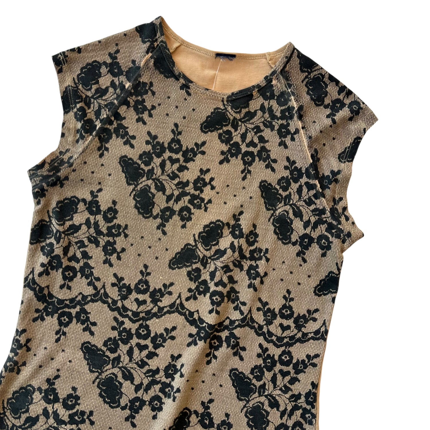 Y2k Lace Print Femme Tank Top