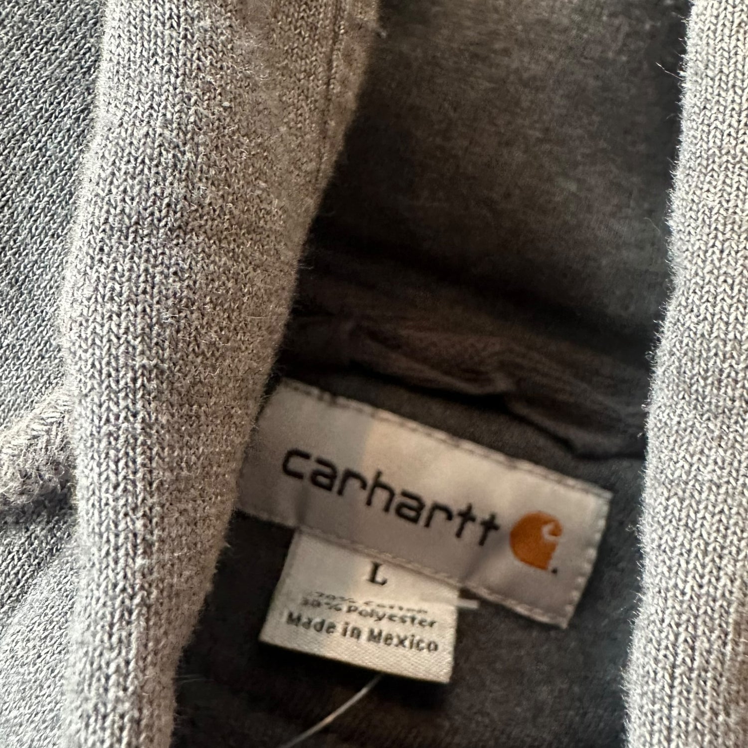 Vintage Carhartt Grey Zip Up Sweatshirt