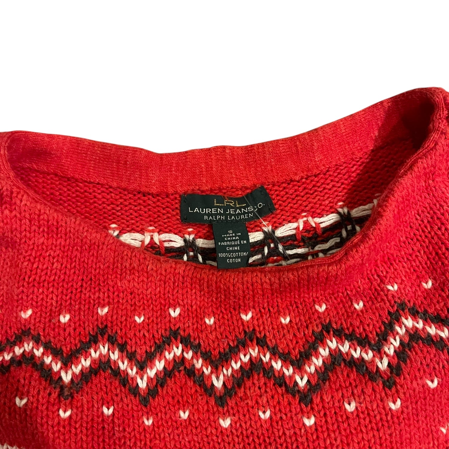 Y2K Lauren Jeans Co. by Ralph Lauren Southwestern Print Knit Sweatshirt