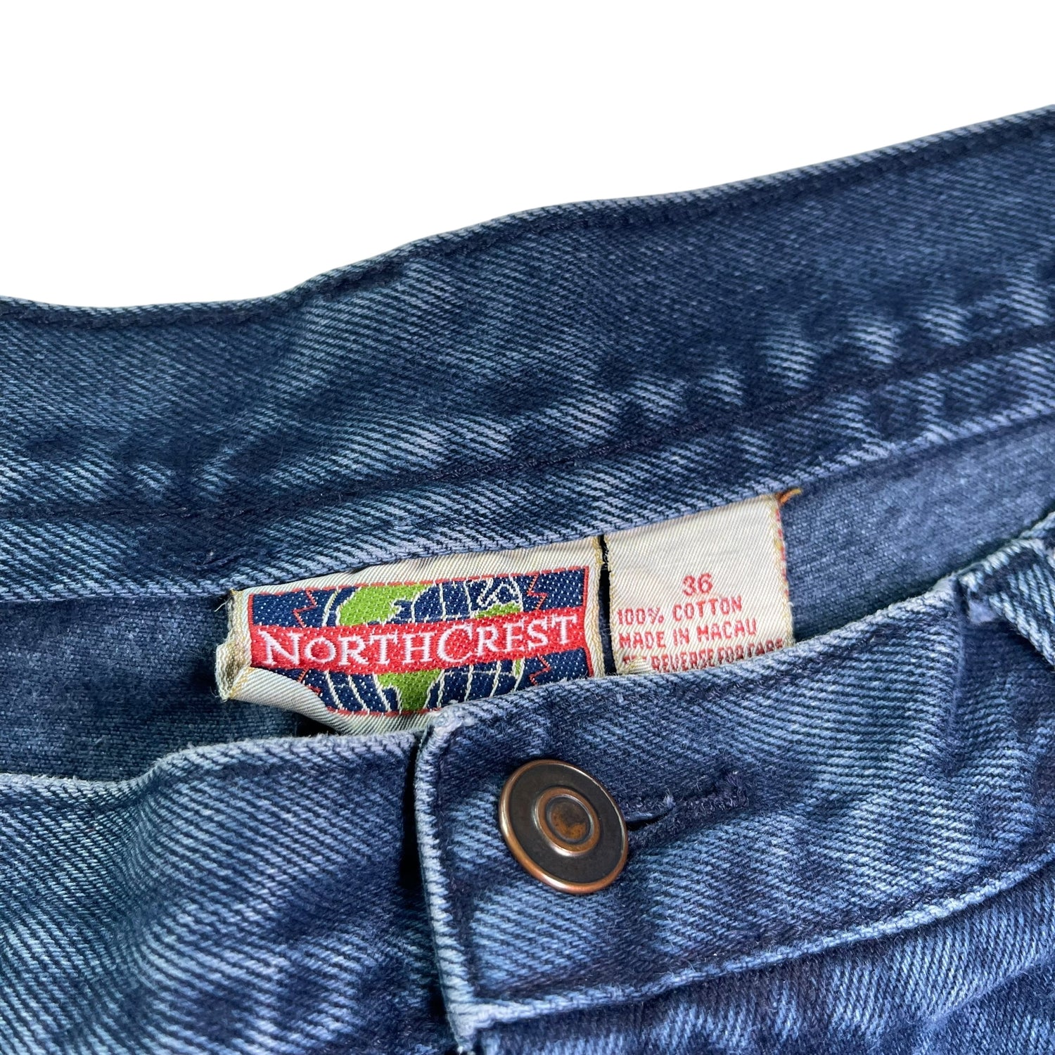 Vintage 90s North Crest Jean Shorts (Jorts)