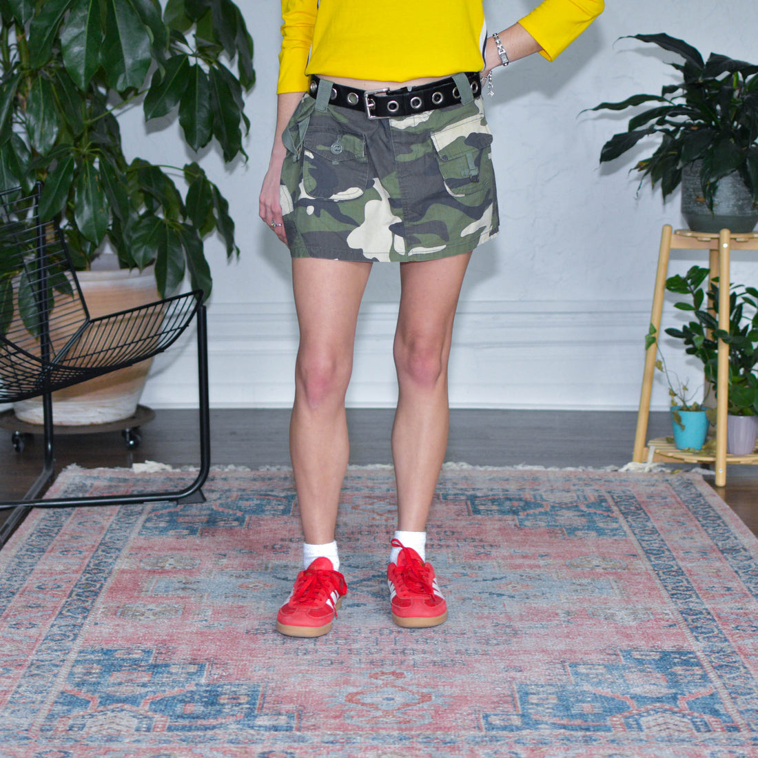 Y2k Camo Mini Skirt