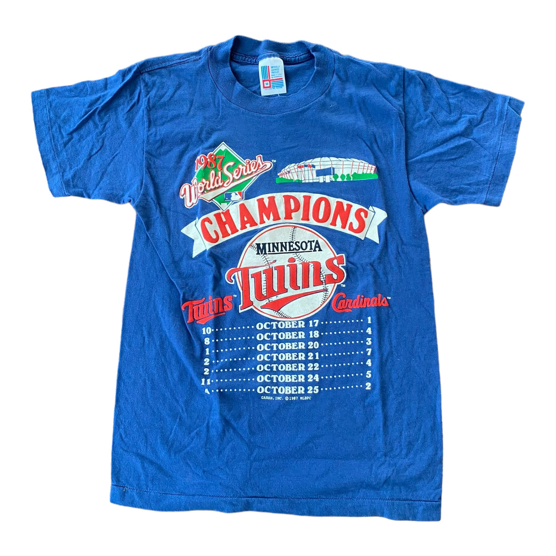 1987 Minnesota Twins World Series T-Shirt