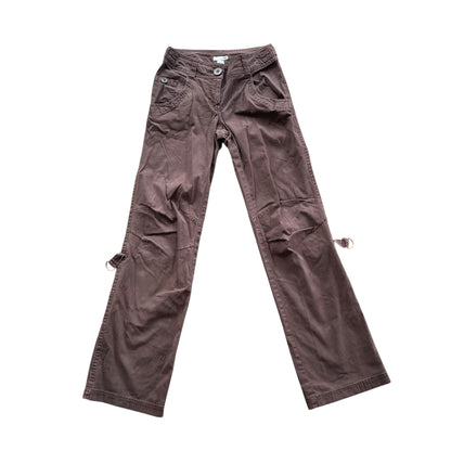 Y2K H&amp;M Straight Leg Brown Cargo Pants