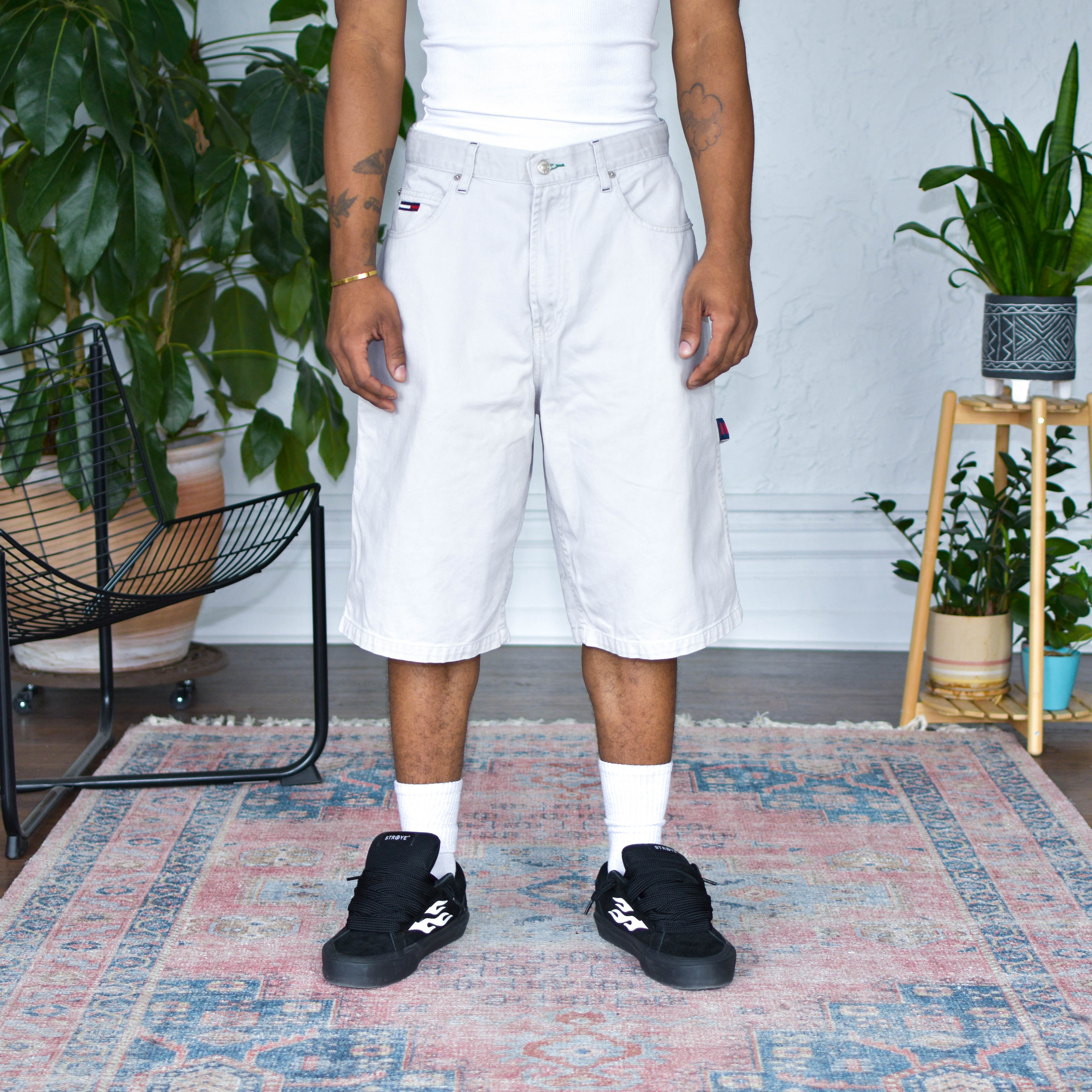 Vintage Tommy Jeans White Jean Shorts