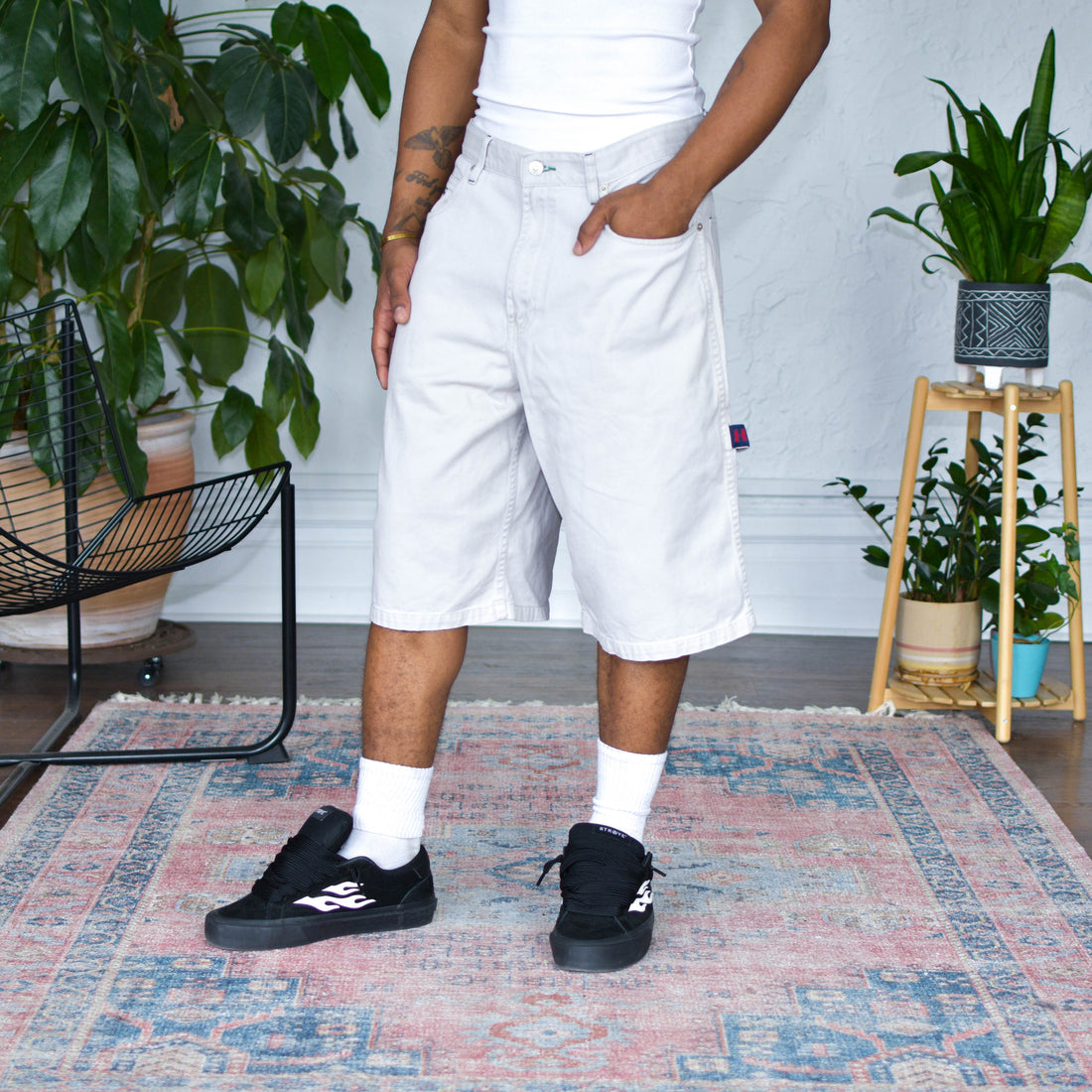 Vintage Tommy Jeans White Jean Shorts