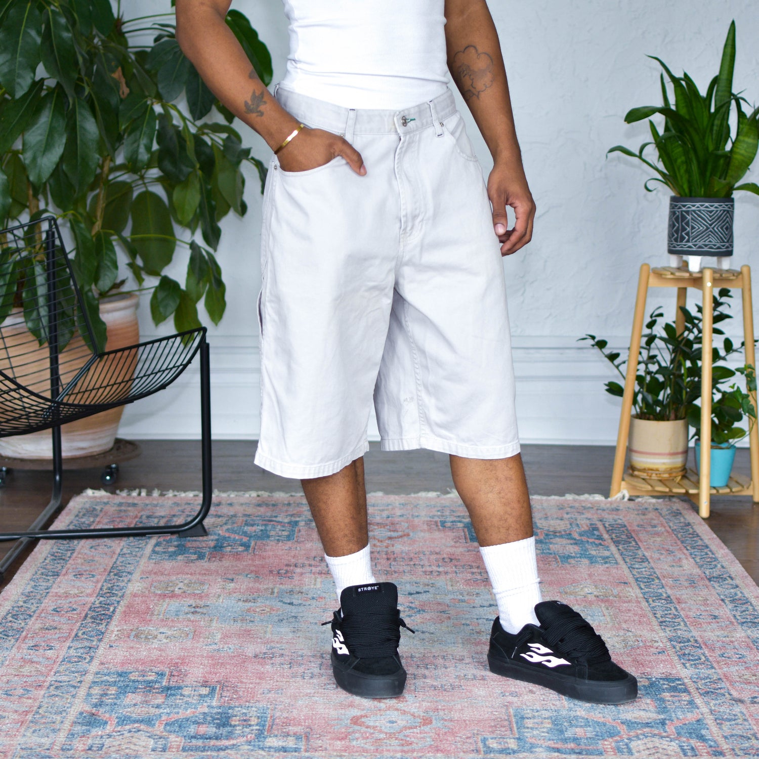 Vintage Tommy Jeans White Jean Shorts