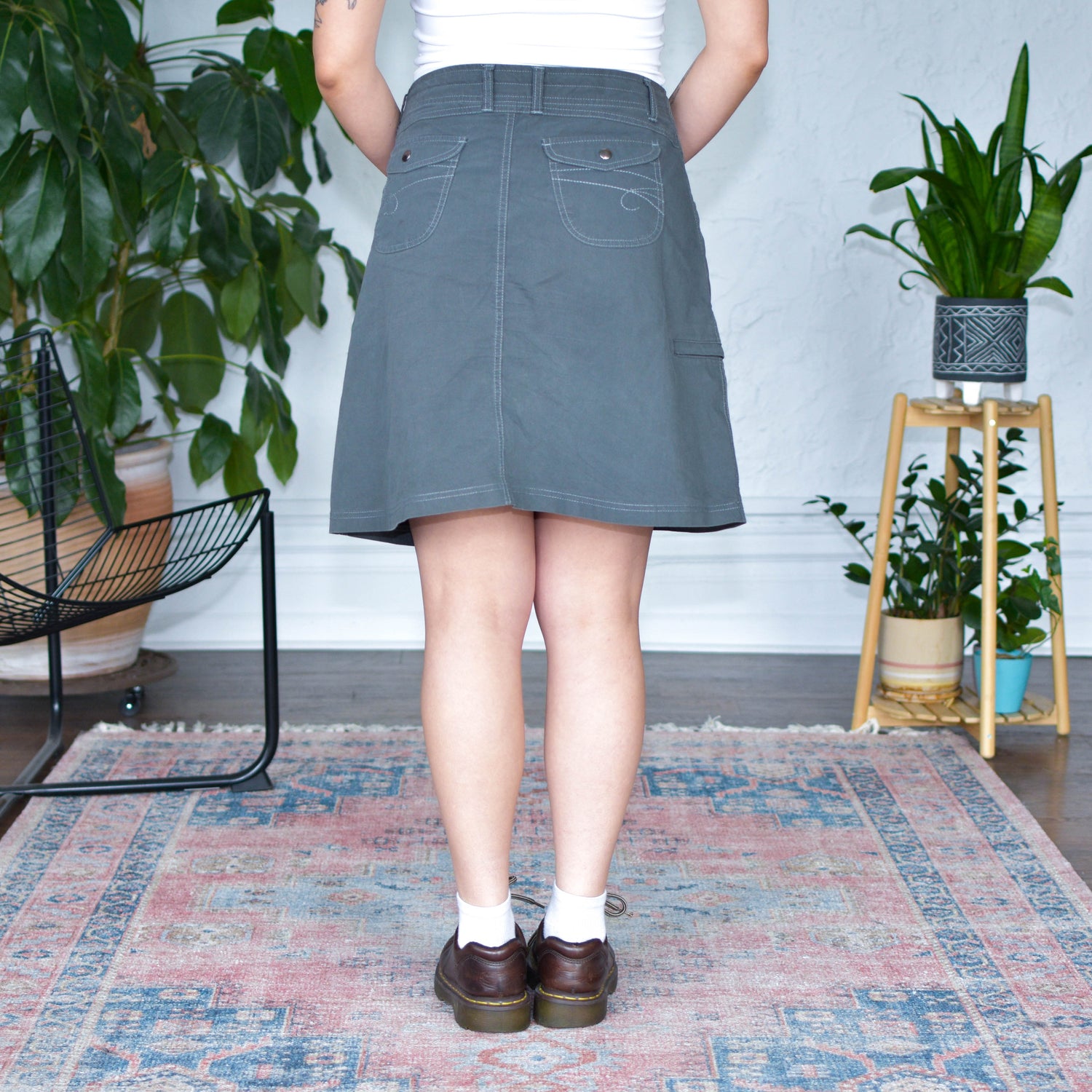 Vintage KUHL Grey A Line Hiking Skirt