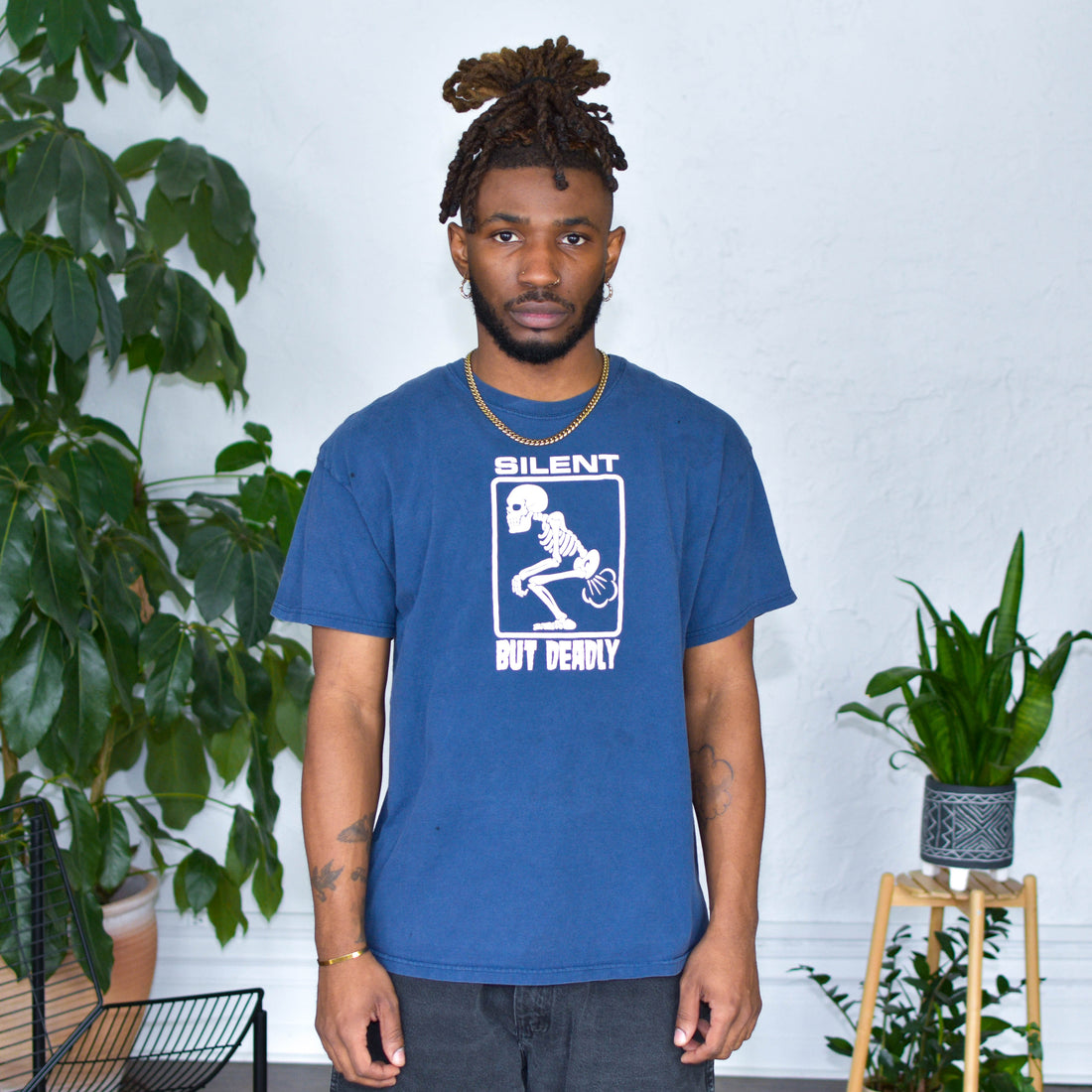 Vintage "Silent But Deadly" Heavyweight Graphic T-Shirt