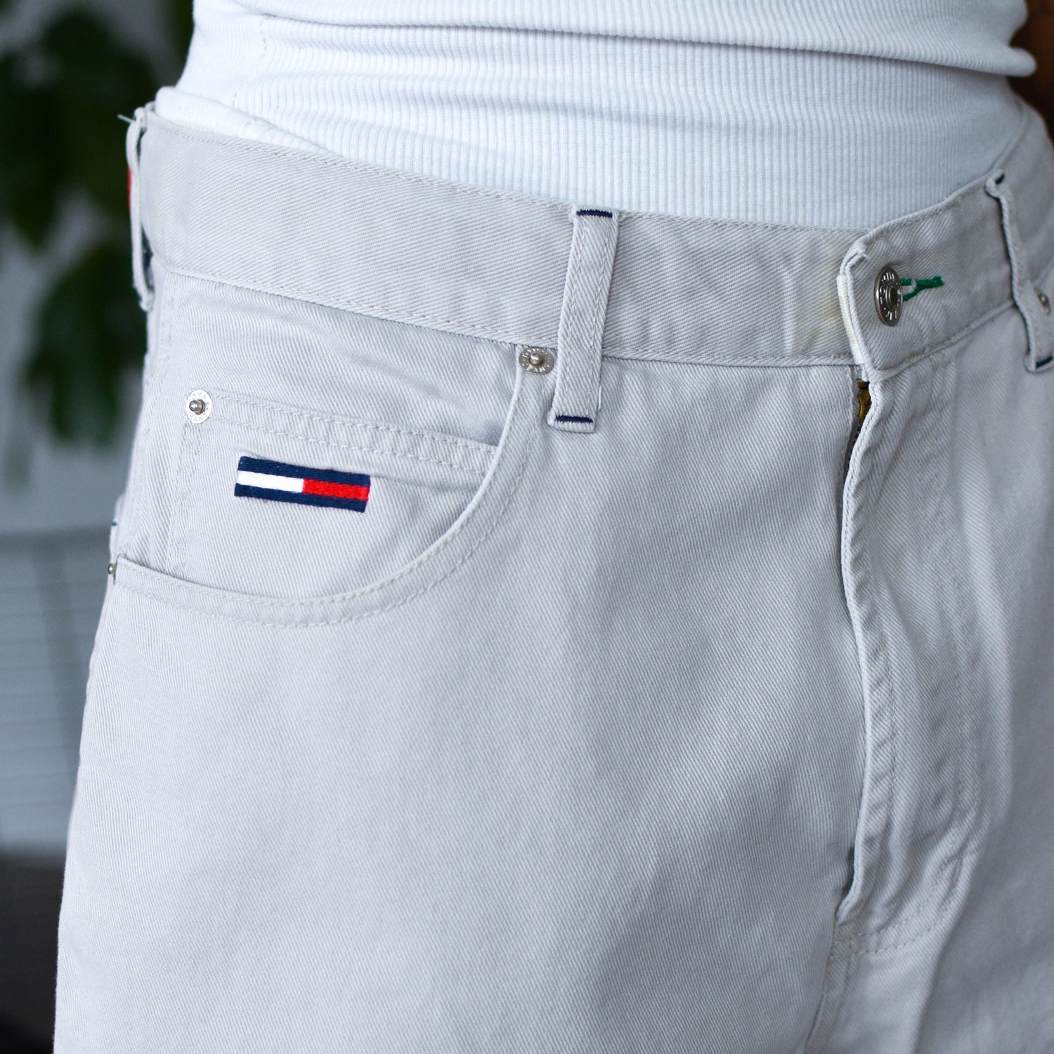 Vintage Tommy Jeans White Jean Shorts