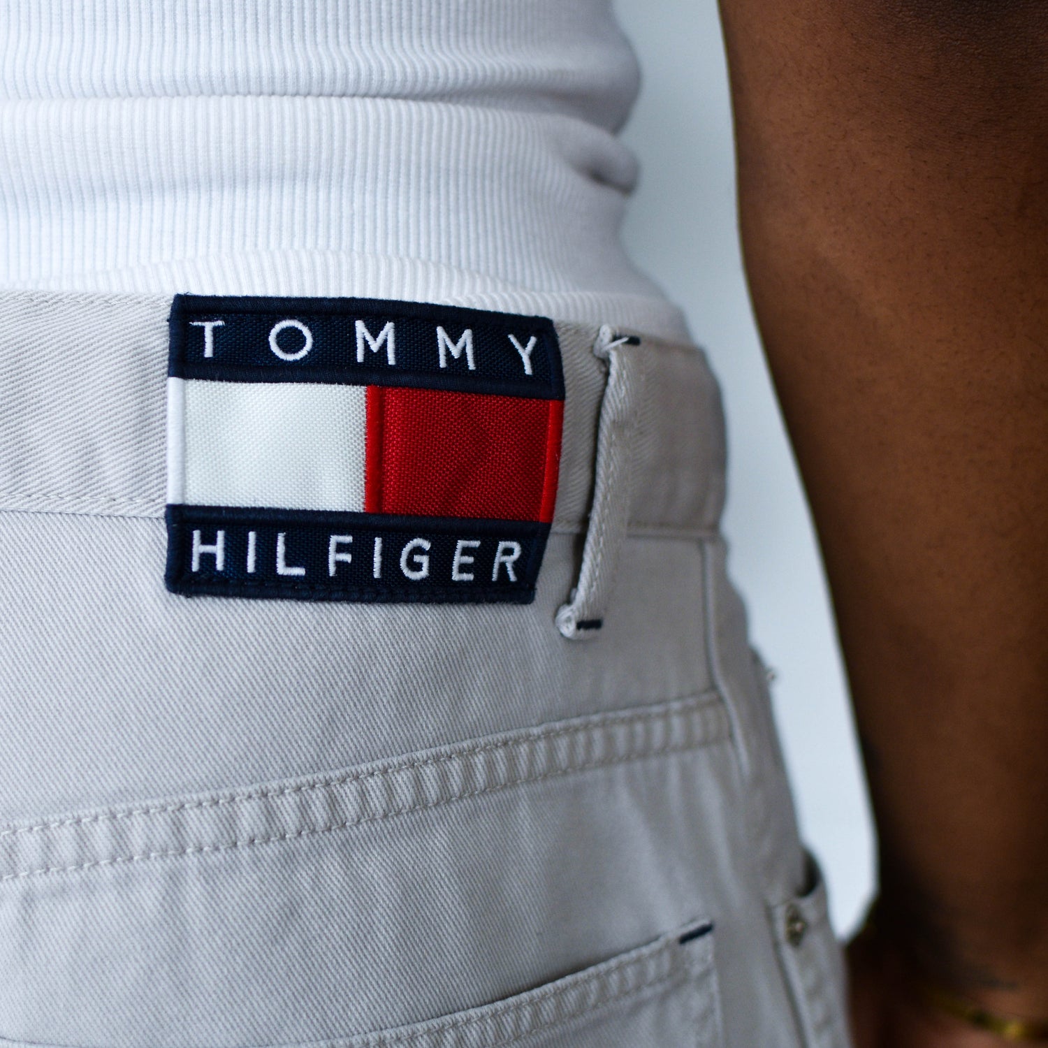 Vintage Tommy Jeans White Jean Shorts