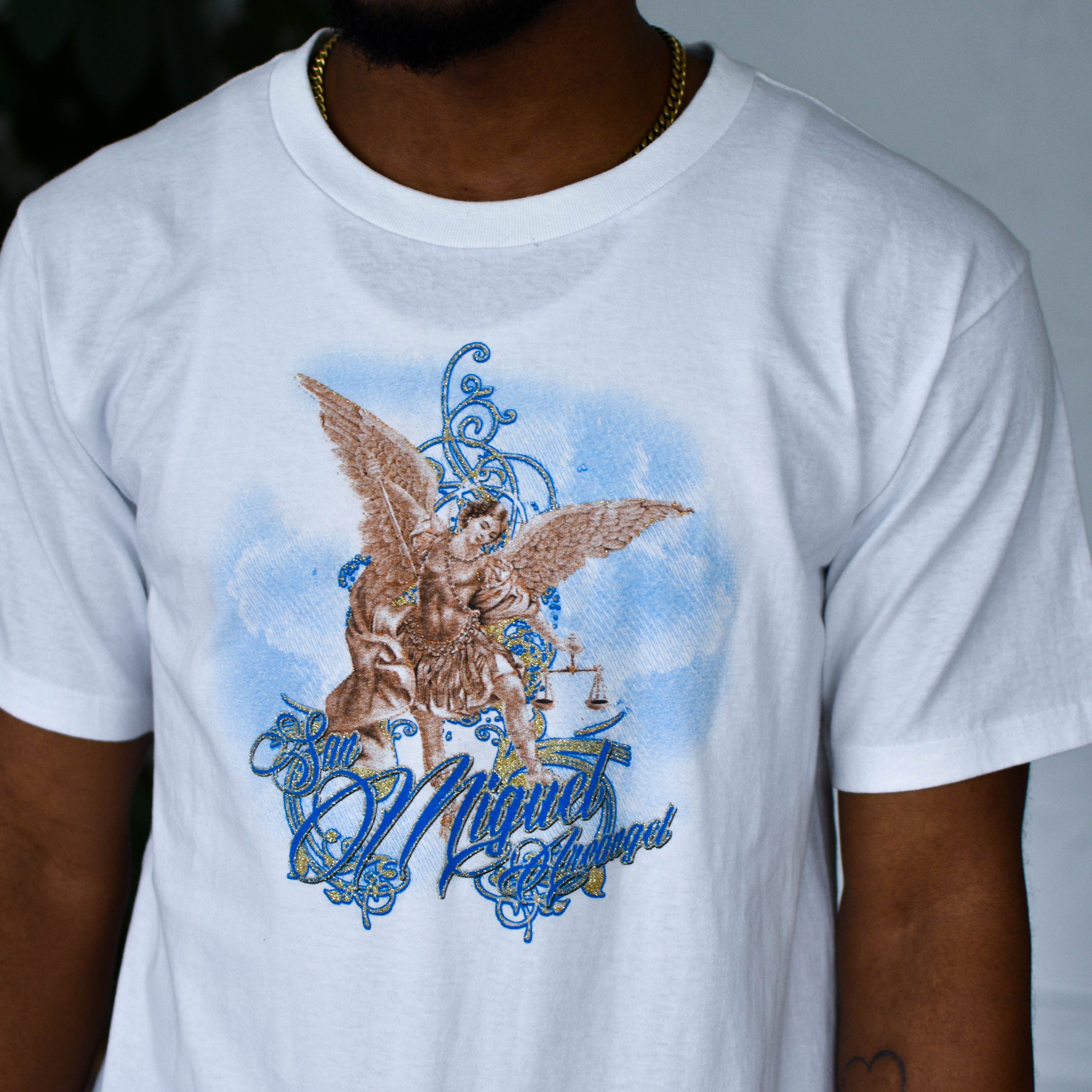 Vintage San Miguel Arcángel Sparkling Graphic T-Shirt