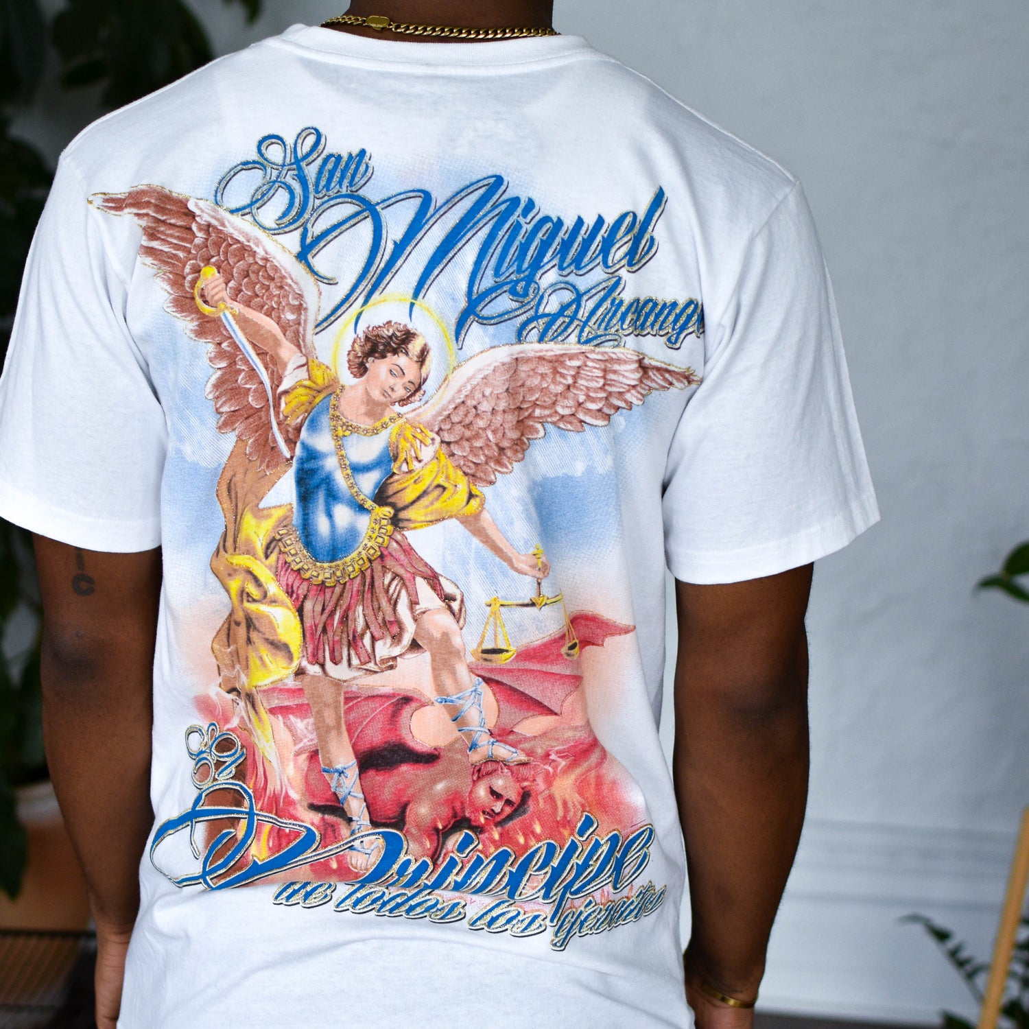 Vintage San Miguel Arcángel Sparkling Graphic T-Shirt