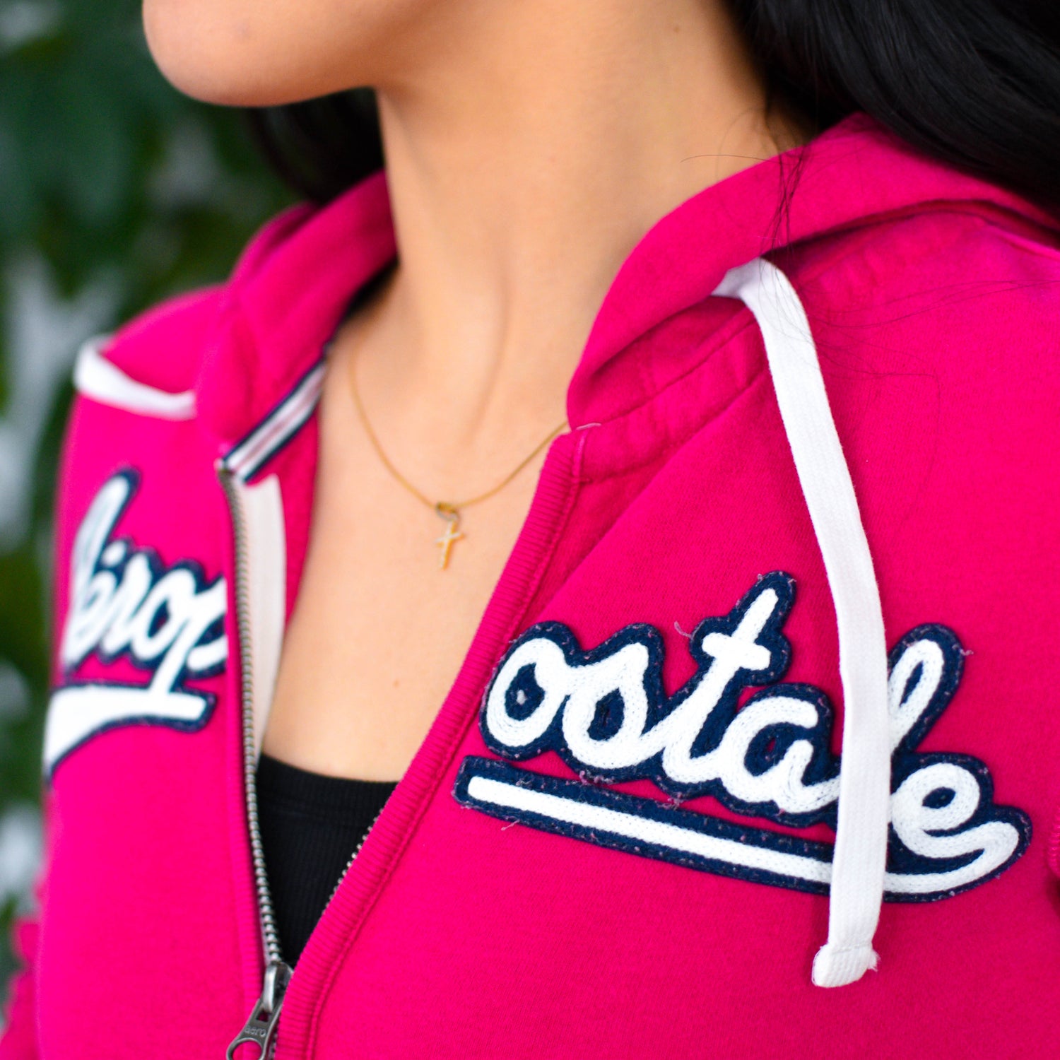 Vintage 2000s Aeropostale Pink Zip-Up Hoodie