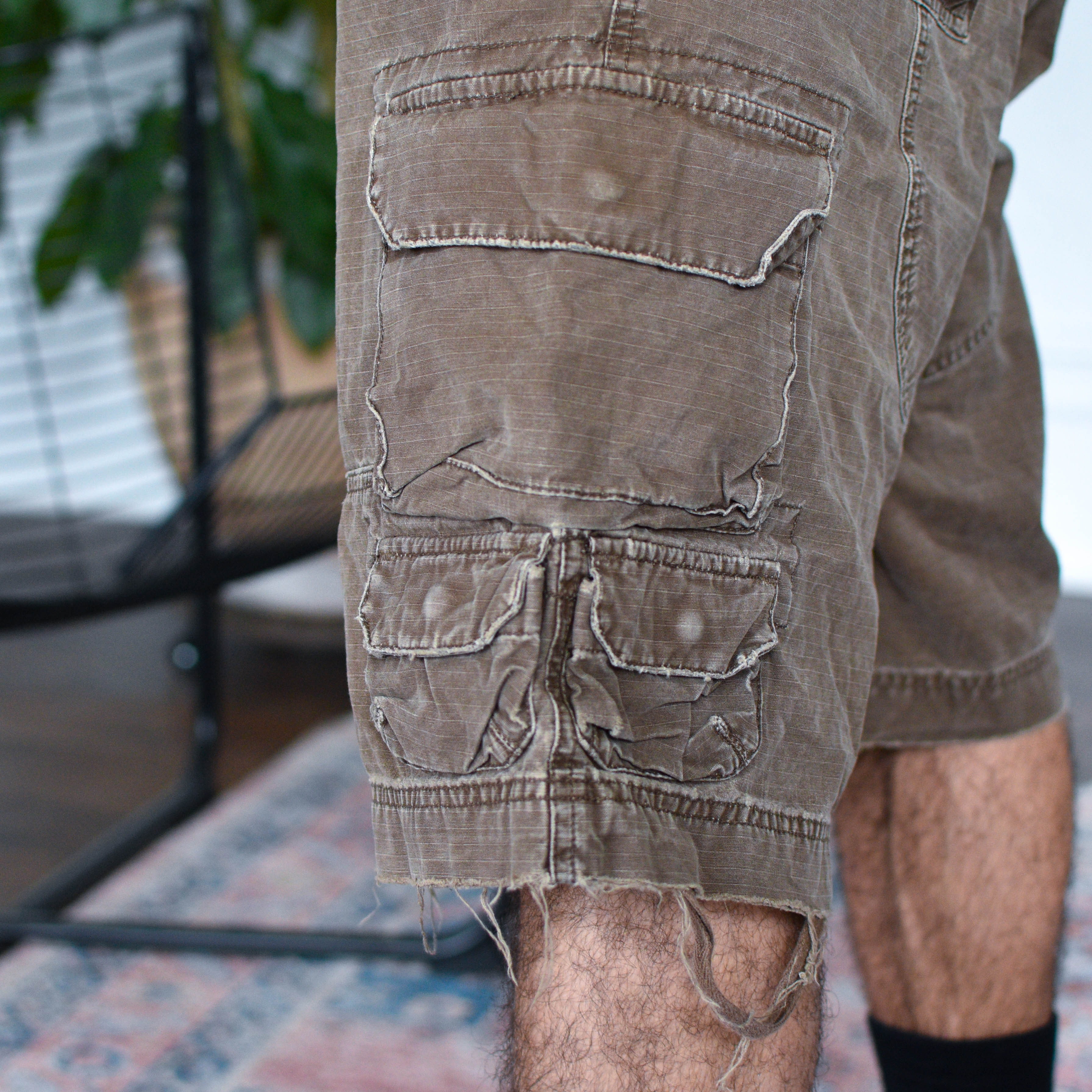 Vintage Mossimo Brown Ripstop Cargo Shorts