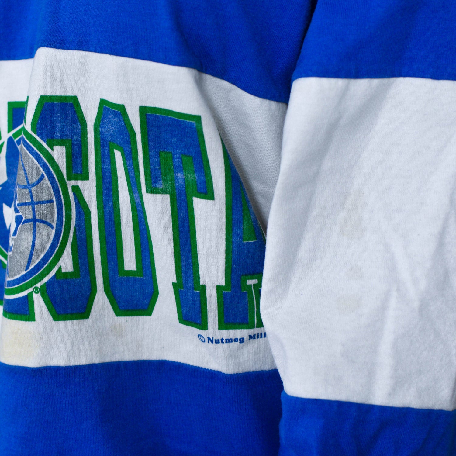 Vintage 90s Minnesota Timberwolves Nutmeg Mills Long Sleeve Shirt