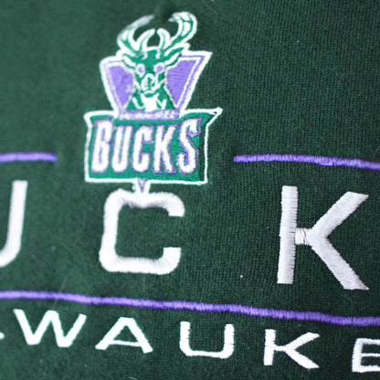 Vintage Milwaukee Bucks Green Sweatshirt