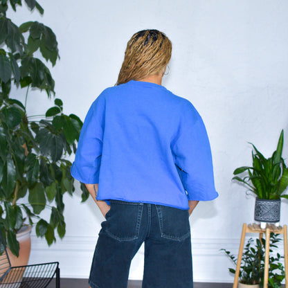 Vintage 90s Minnesota Timberwolves Cropped Sweatshirt