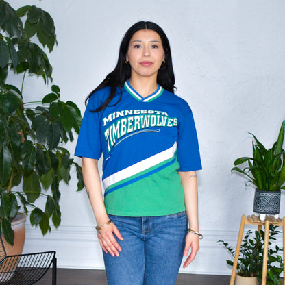 Vintage 90s Minnesota Timberwolves Jersey Top