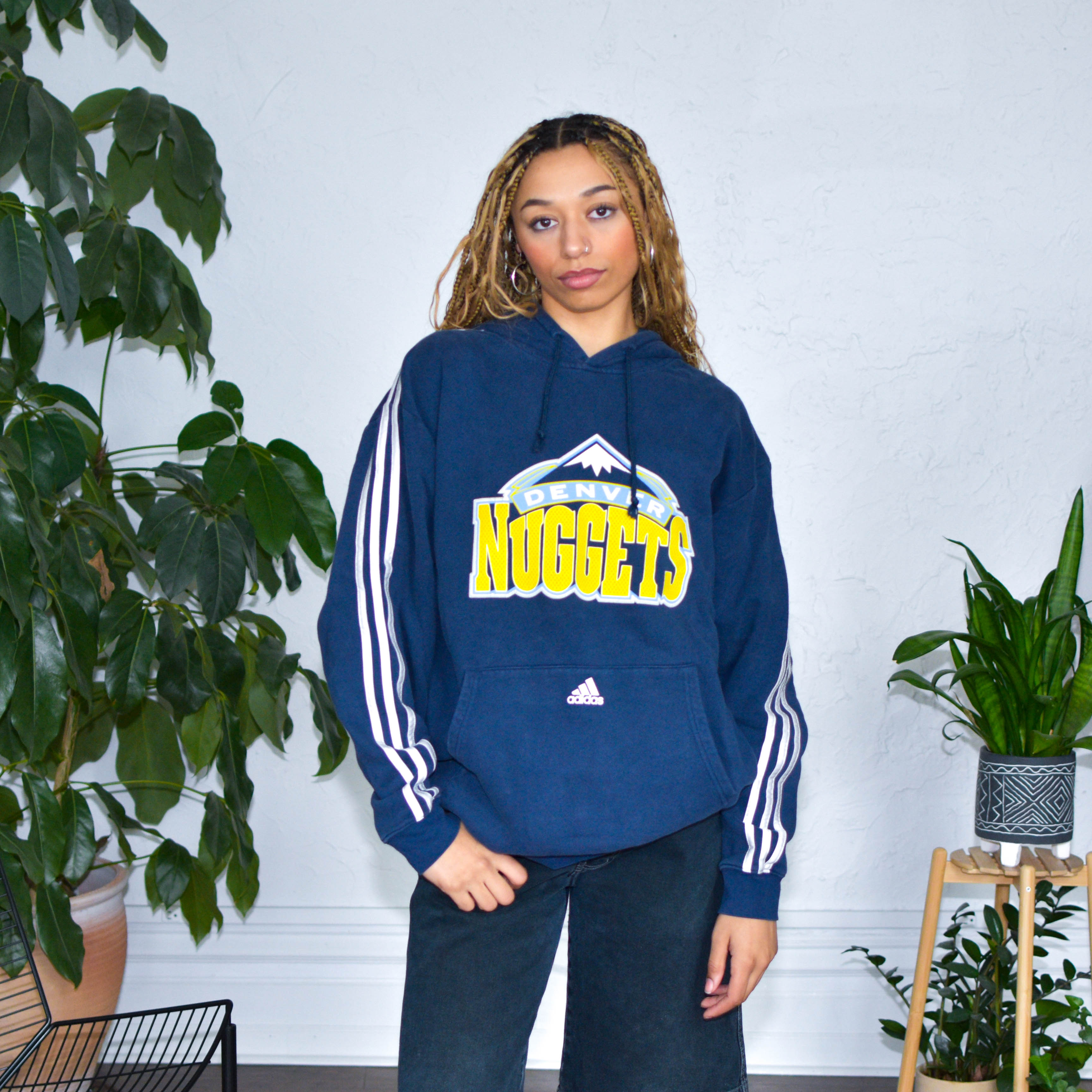 Vintage 2000s Denver Nuggets Adidas Hoodie