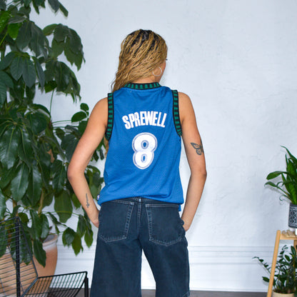 Vintage Reebok Latrell Sprewell Minnesota Timberwolves Jersey