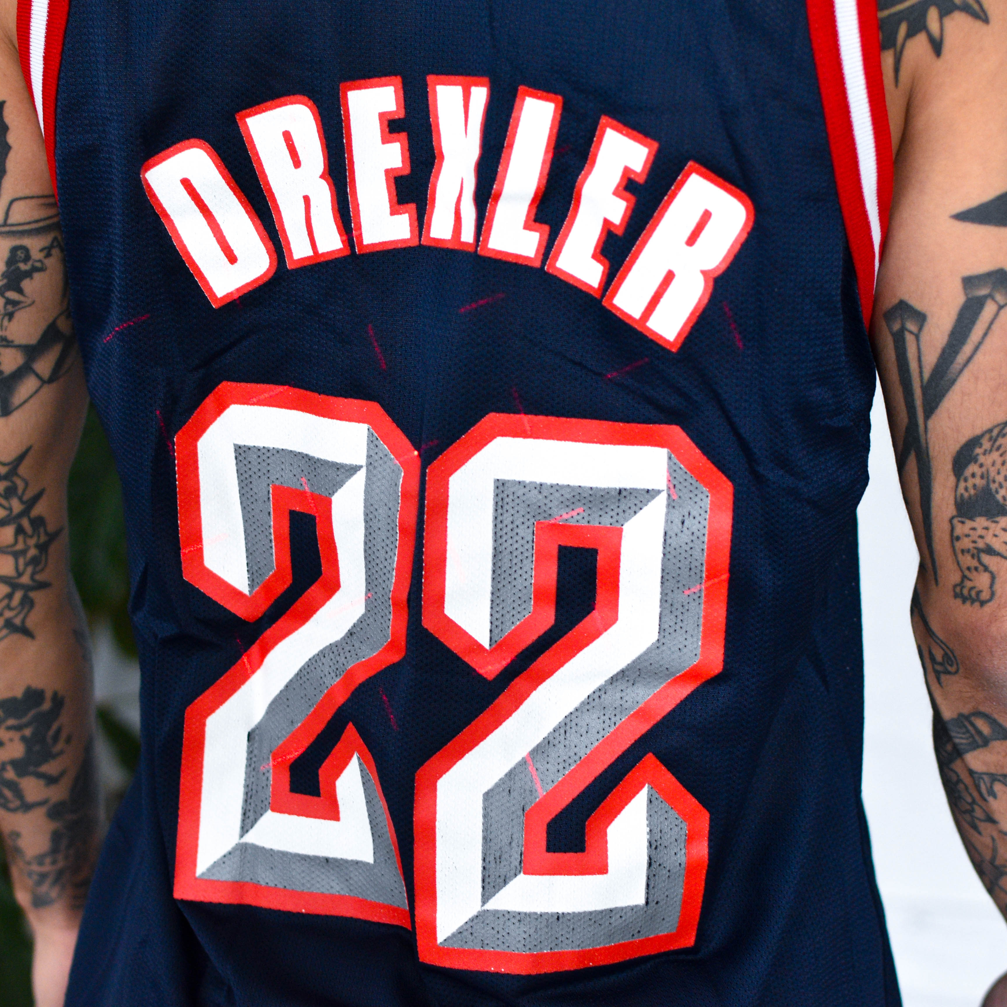 Vintage Houston Rockets Clyde Drexler Champion Jersey