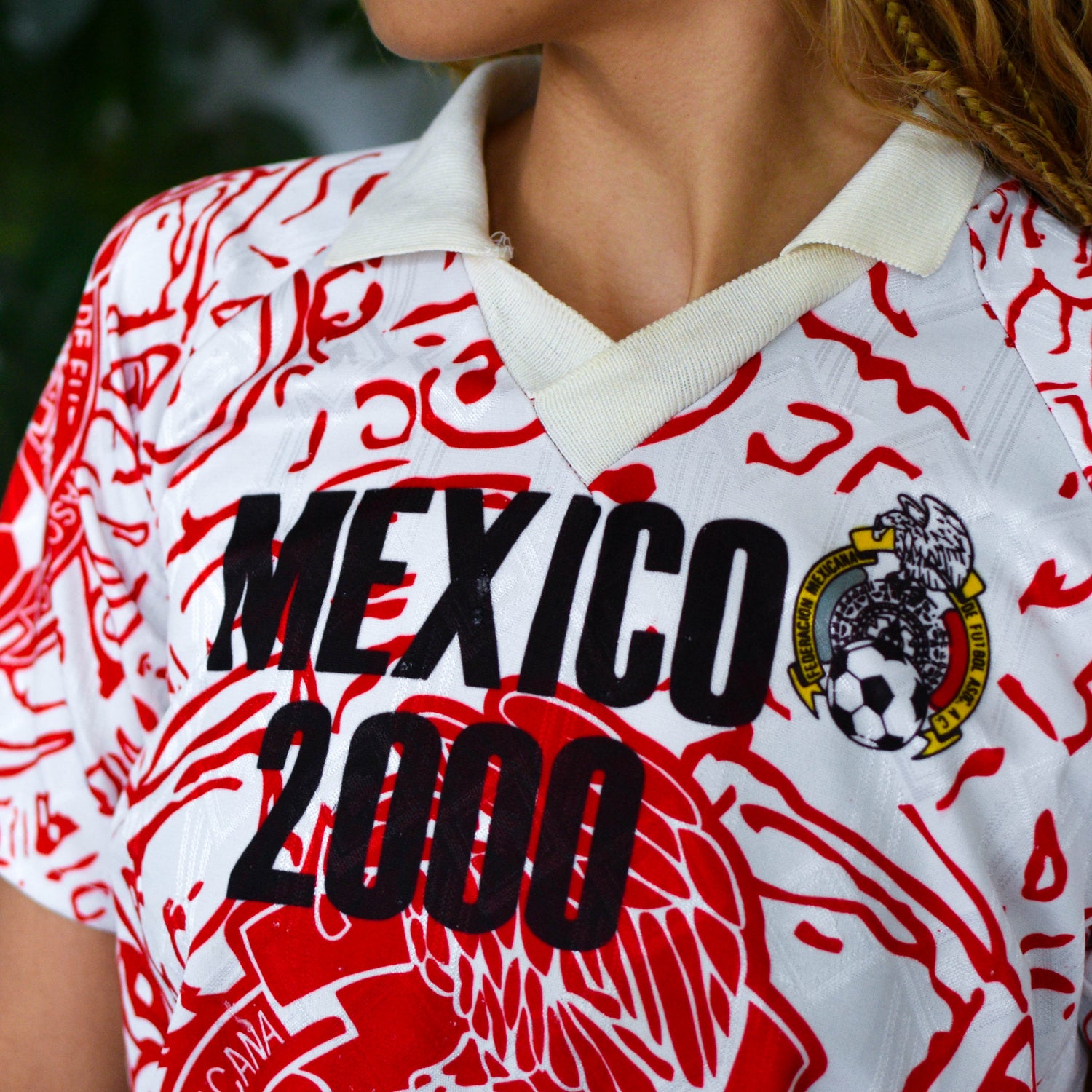 Vintage 1999 Mexico World Cup White Replica Jersey